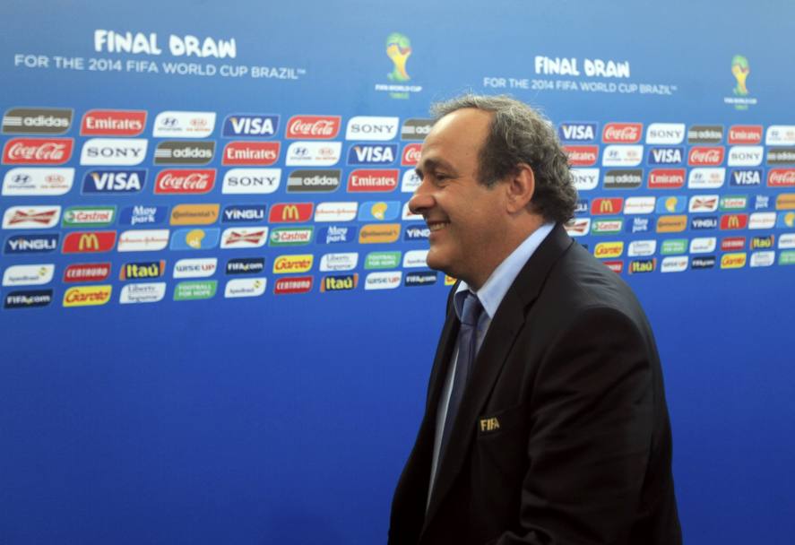 Il presidente Uefa, Platini, che regal emozioni in tre Mondiali, col terzo posto francese nel 1986. Reuters